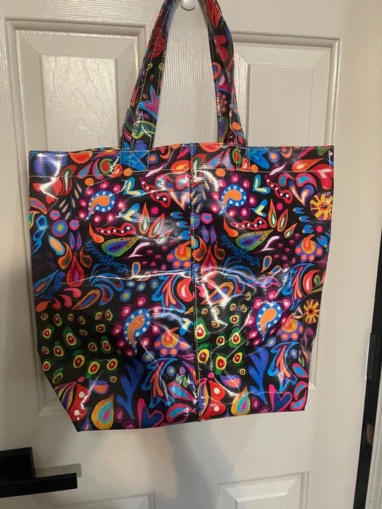 Consuela Black Multicolor Floral Paisley Tote - Picture 10 of 12